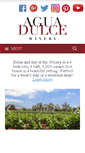 Mobile Screenshot of aguadulcewinery.com